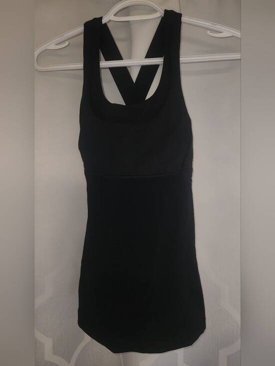 lululemon athletica Tops - lululemon athletica Black Athletic Tank Top